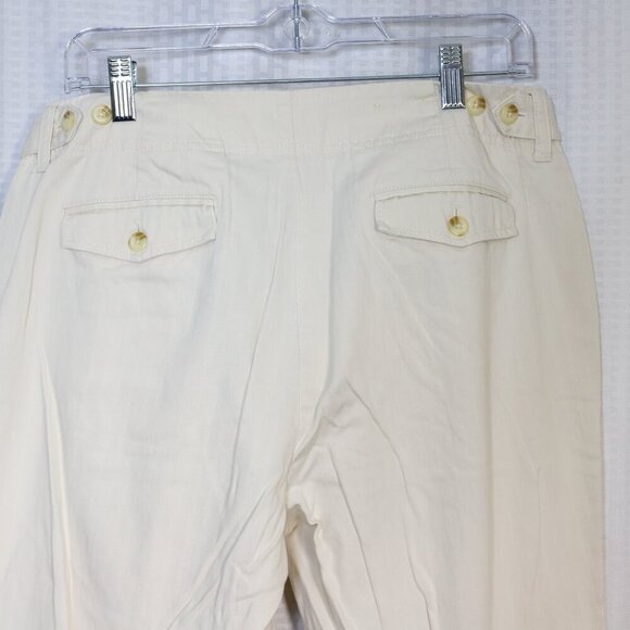 Eddie Bauer Vashon Fit cream Khaki Chino Pants Size 14 - Picture 11 of 12